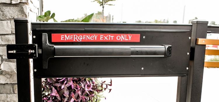 emergency push bar installation in View Park-Windsor Hills